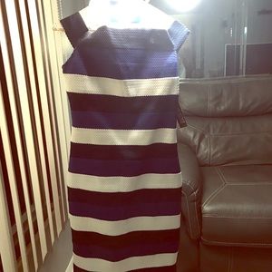 Stripe fitted dress